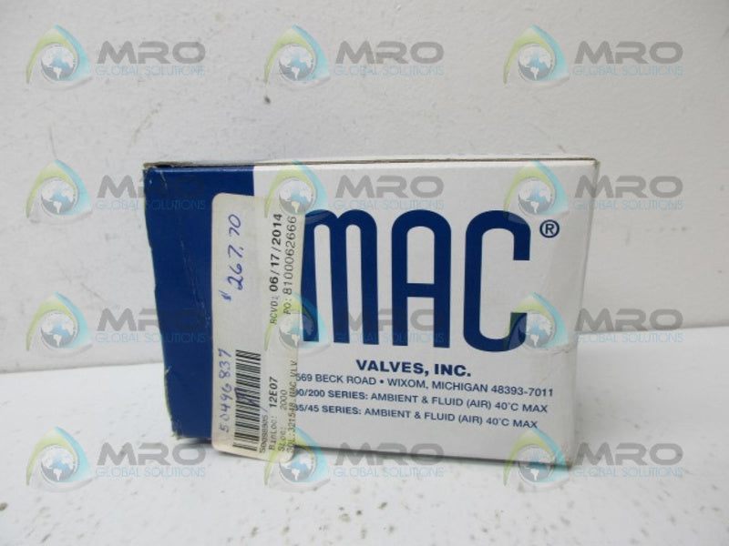 MAC 612B-11-611CA SOLENOID VALVE NSMP