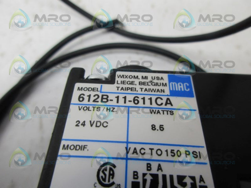 MAC 612B-11-611CA SOLENOID VALVE NSMP