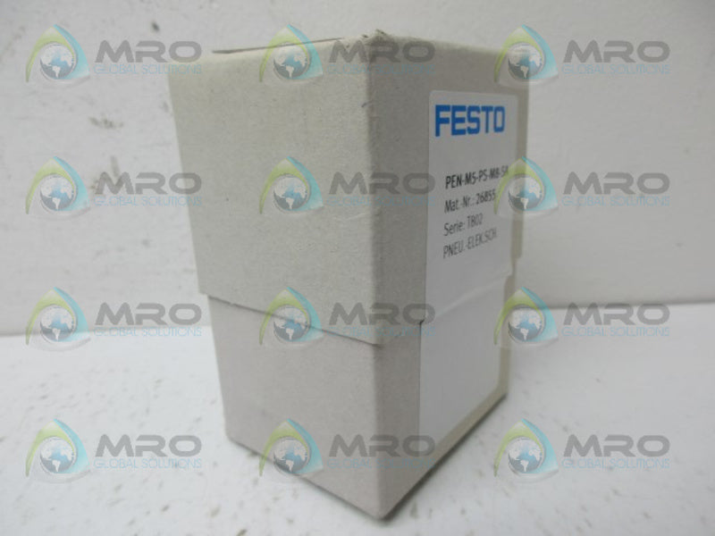 FESTO PEN-M5-PS-M8-SA PNEUMATIC PRESSURE SWITCH * FACTORY SEALED *