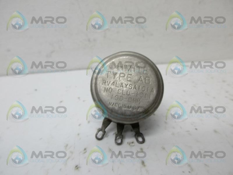 OHMITE RV4LAYSA101A POTENTIOMETER UNMP