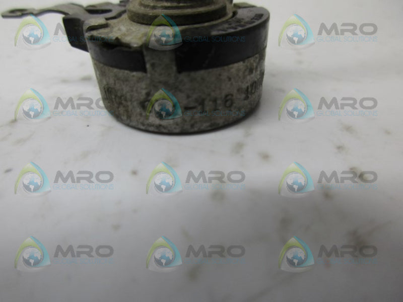 INDUSTRIAL MRO 011-116 POTENTIOMETER *USED*