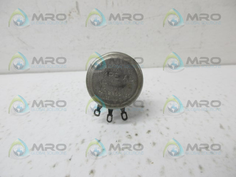 OHMITE CU-1021 POTENTIOMETER UNMP
