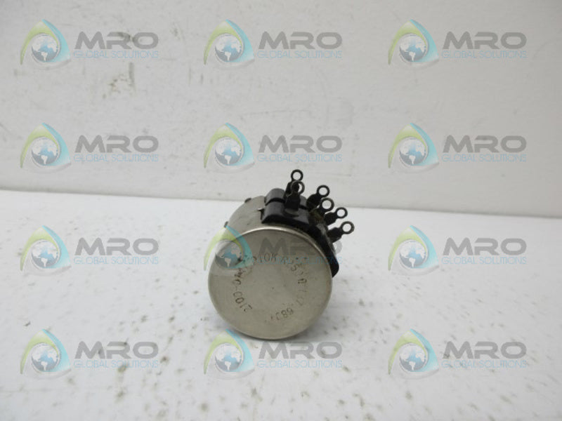 INDUSTRIAL MRO 2100-0147P10KR250 POTENTIOMETER *USED*