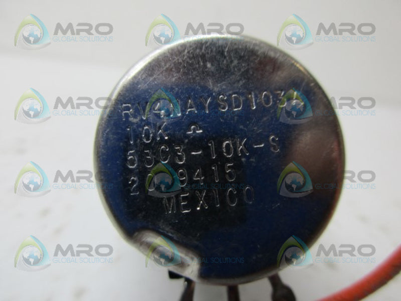 INDUSTRIAL MRO RV4NAYSD103A POTENTIOMETER *USED*