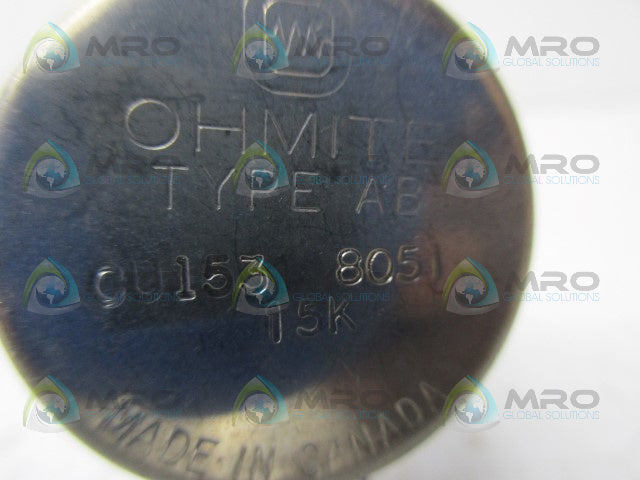 OHMITE CU1531 8051 POTENTIOMTER *USED*