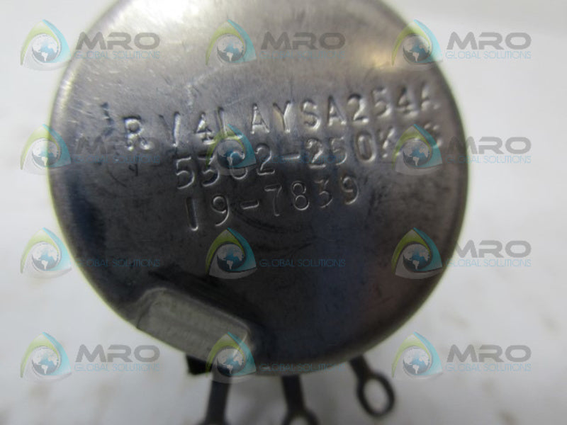 INDUSTRIAL MRO RV4LAYSA254A POTENTIOMETER *USED*