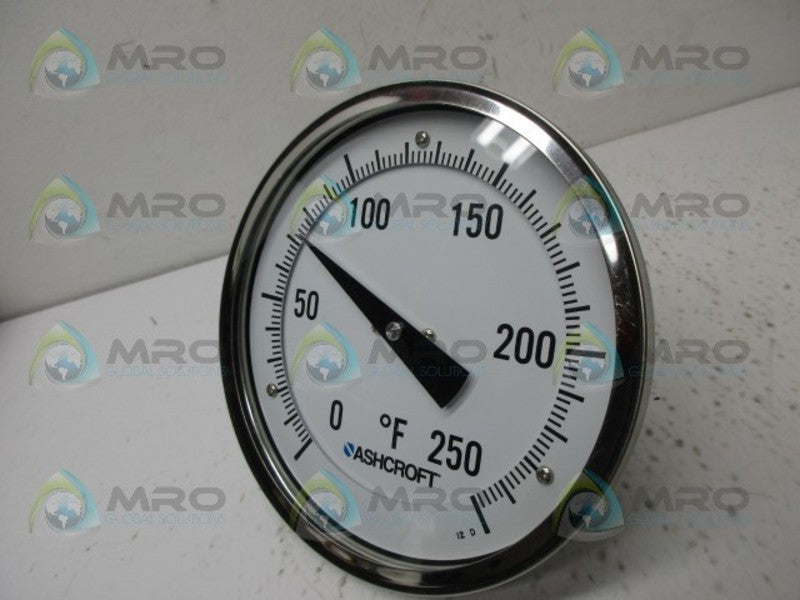 ASHCROFT 50EI60R025 0/250F BIMETAL THERMOMETER NSMP