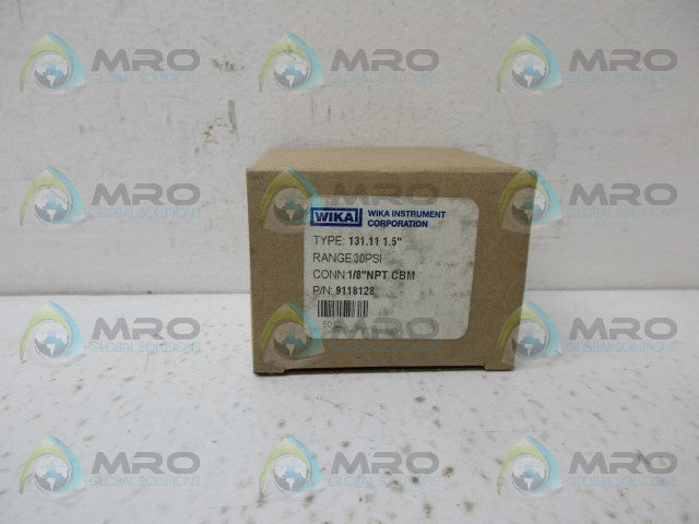 WIKA 9118128 PRESSURE GAUGE *NEW IN BOX*