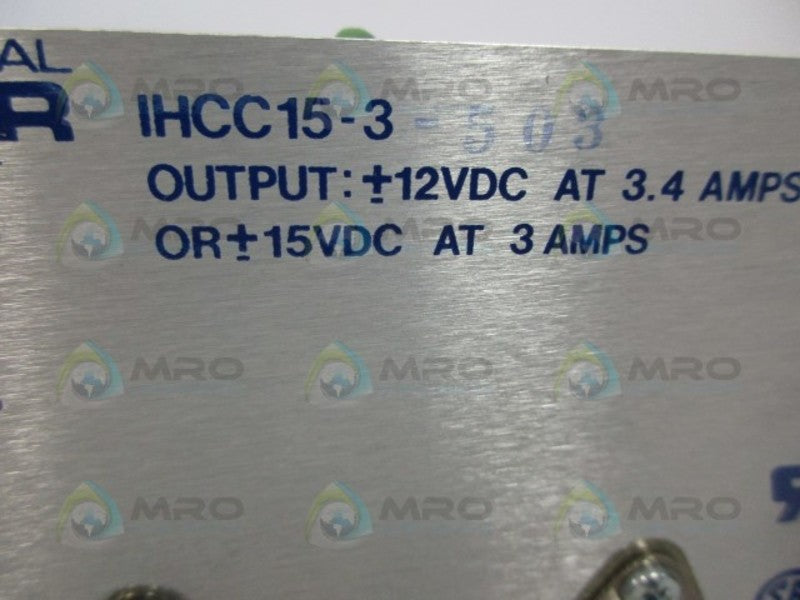 INTERNATIONAL POWER IHC15-3 POWER SUPPLY  *NEW NO BOX*