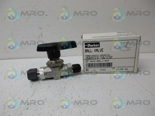 PARKER 4M6Z-B6LJ-SSP BALL VALVE *NEW IN BOX*