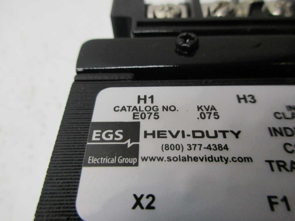 HEVI-DUTY E075 TRANSFORMER *NEW IN BOX*