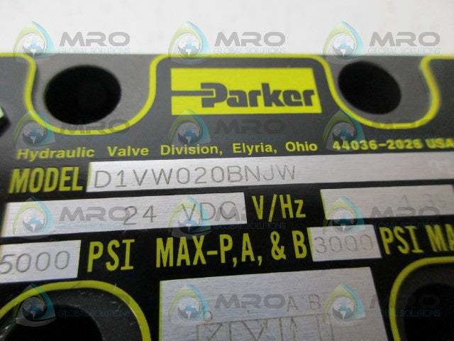 PARKER D1VW020BNJW HYDRAULIC DIRECTIONAL CONTROL VALVE *NEW IN BOX*