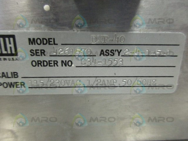 VISHAY BLH DXP-40 EXPERT WEIGHT TRANSMITTER *USED*
