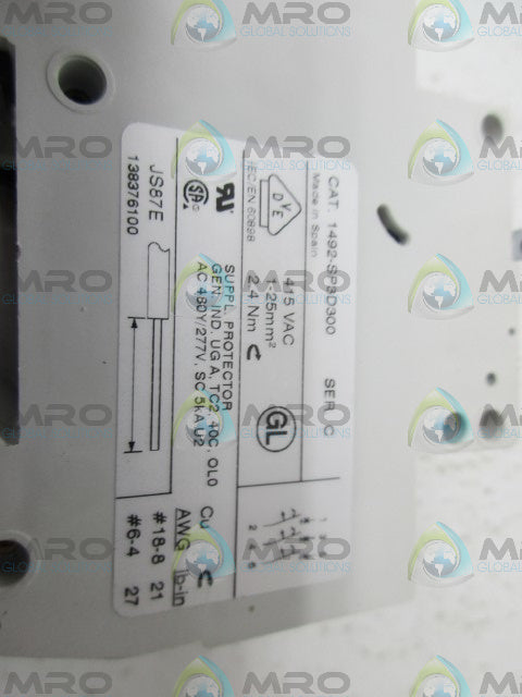 ALLEN BRADLEY 1492-SP3D300 SER C MINATURE CIRCUIT BREAKER *NEW IN BOX*