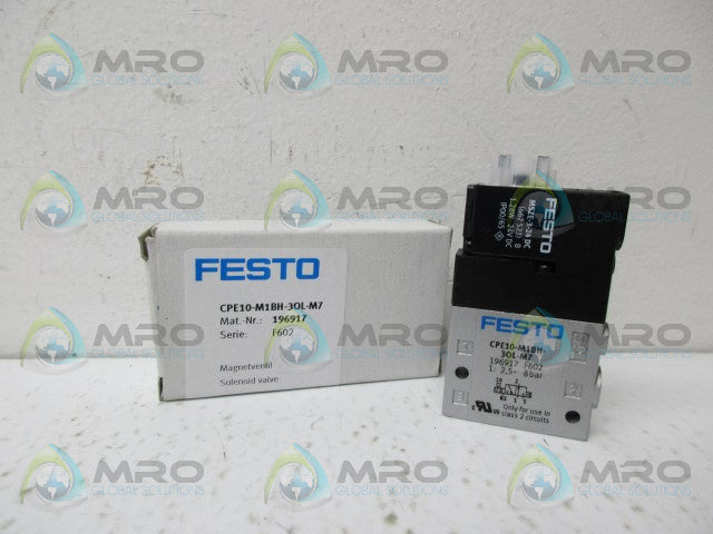 FESTO CPE10-M1BH-3OL-M7 PNEUMETIC SOLENOID VALVE *NEW IN BOX*