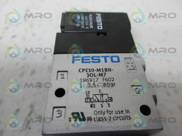 FESTO CPE10-M1BH-3OL-M7 PNEUMETIC SOLENOID VALVE *NEW IN BOX*