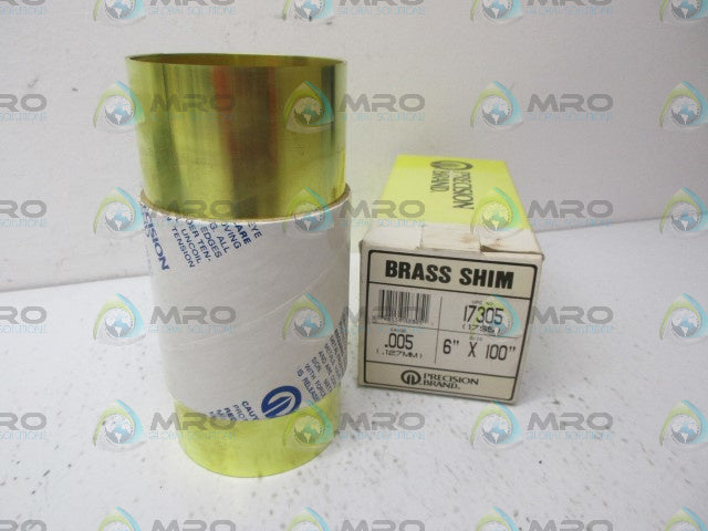 PRECISION BRAND 17305 BRASS SHIM *NEW IN BOX*