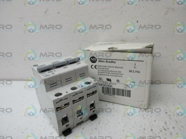 ALLEN BRADLEY 1492-SP3D300 SER C MINIATURE CIRCUIT BREAKER *NEW IN BOX*
