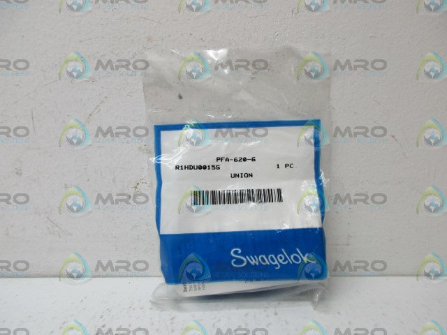 SWAGELOK PFA-620-6 UNION FITTING *NEW IN FACTORY BAG*