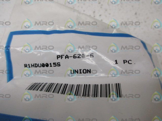 SWAGELOK PFA-620-6 UNION FITTING *NEW IN FACTORY BAG*