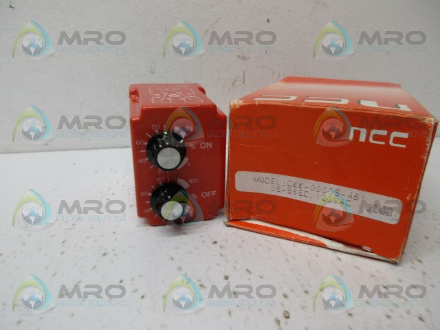 NCC CKK-5-461 SOLID STATE TIMER .05-5 SEC. *NEW IN BOX*