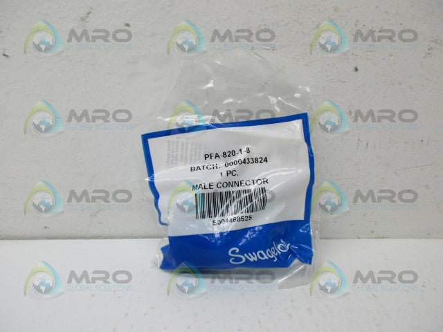 SWAGELOK PFA-820-1-8 MALE CONNECTOR *NEW IN FACTORY BAG*