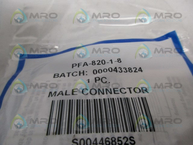 SWAGELOK PFA-820-1-8 MALE CONNECTOR *NEW IN FACTORY BAG*