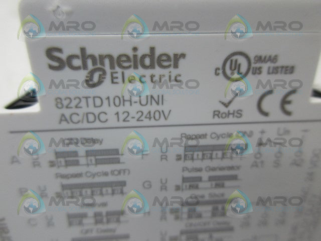 SCHNEIDER 822TD10H-UNI TIME DELAY RELAY *NEW NO BOX*