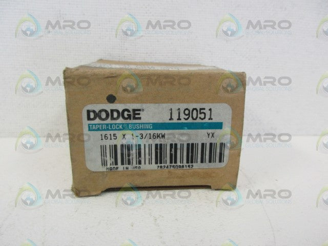DODGE 119051 1615 TAPER LOCK BUSHING 1-3/16" *NEW IN BOX*