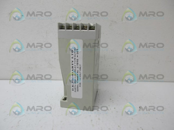 D.K MORIARTY LTD ELR/D7 EARTH LEAKAGE RELAY *NEW NO BOX*