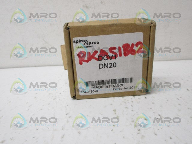 SPIRAX SARCO DCV1 DN20 CHECK VALVE *NEW IN BOX*