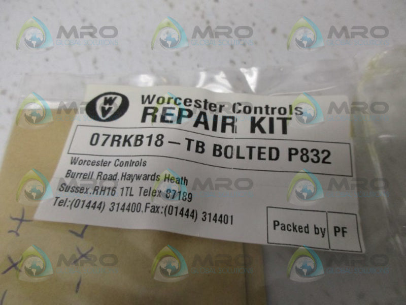 WORCESTER 07RKB18-TB BOLTED P832 REPAIR KIT  NSMP