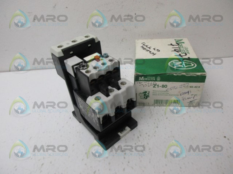 MOELLER Z1-80 MOTOR PROTECTION RELAY *NEW IN BOX*
