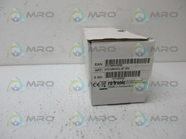 ROTRONIC HYGROCLIP IW HUMIDITY TEMPERATURE DEW POINT PROBE *NEW NO BOX*