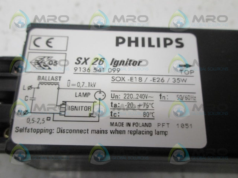 PHILIPS SX36 IGNITOR *NEW IN BOX*