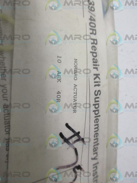 NORBRO 10ARK40R REPAIR KIT *NEW IN FACTORY BAG*