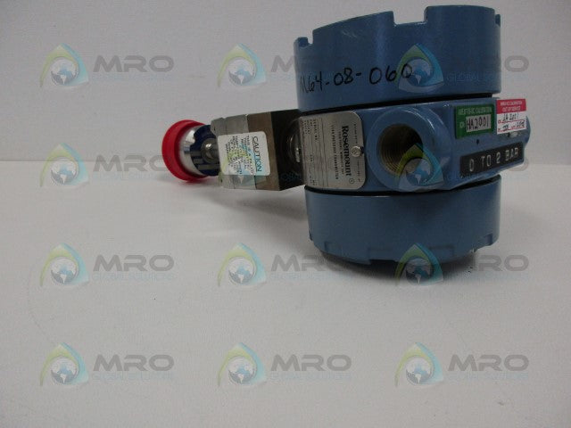 ROSEMOUNT 1144G0120A22S1 PRESSURE TRANSMITTER *USED*