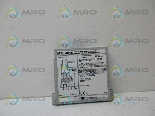 MEASUREMENT  TECHNOLOGY MTL4016 PROXIMITY DETECTOR *NEW NO BOX*