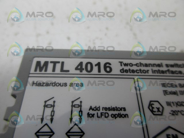 MEASUREMENT  TECHNOLOGY MTL4016 PROXIMITY DETECTOR *NEW NO BOX*