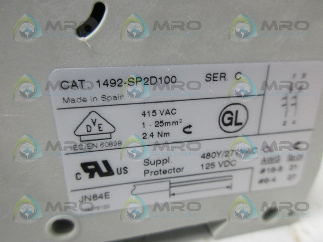 ALLEN BRADLEY 1492-SP2D100 SER C CIRCUIT BREAKER *NEW IN BOX*