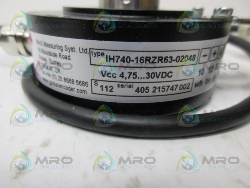 INDUSTRIAL MRO IH740-16RZR63-02048 ENCODER *NEW NO BOX*