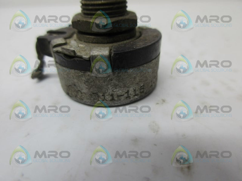 INDUSTRIAL MRO 0.11-116-10000 A340 POTENTIOMETER *USED*