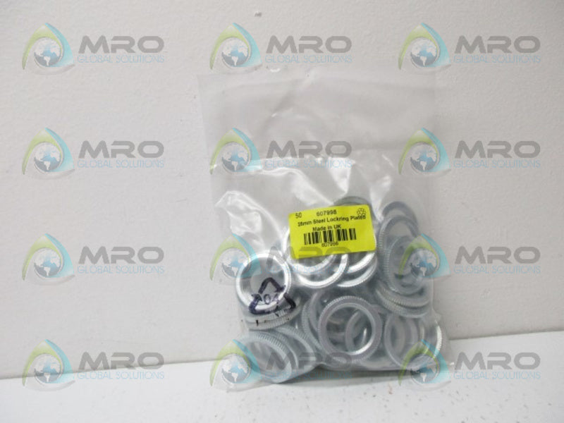 INDUSTRIAL MRO 607998 25MM STEEL LOCKRING PLATED *NEW IN FACTORY BAG*