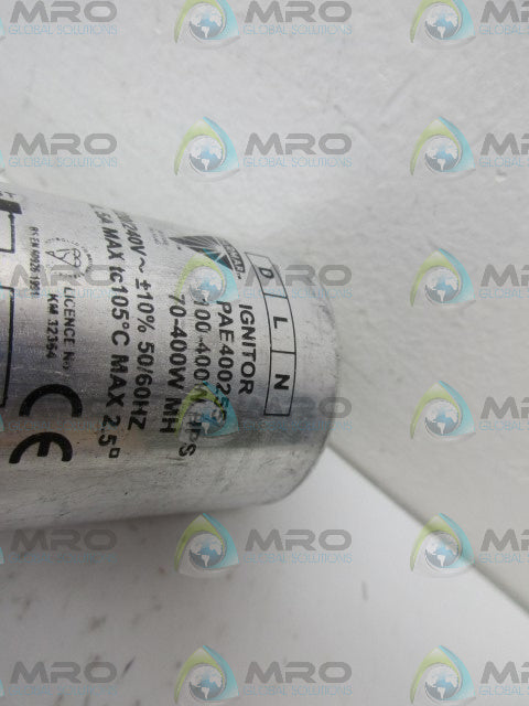PARMAR PAE400255 IGNITOR *NEW NO BOX*