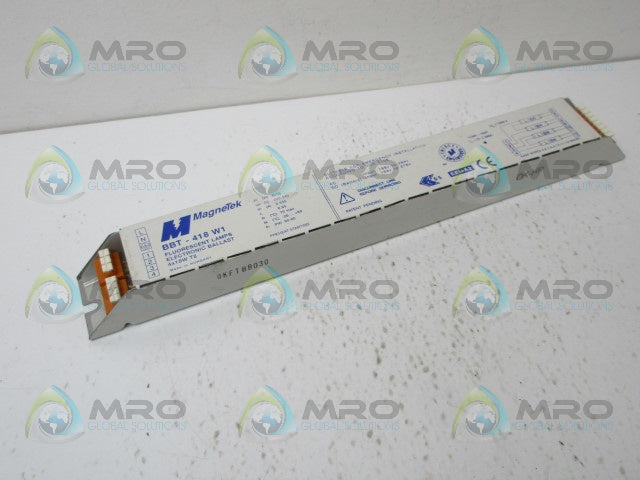 MAGNETEK BBT-418W1 FLUORESCENT LAMPS ELECTRONIC BALLAST *NEW NO BOX*