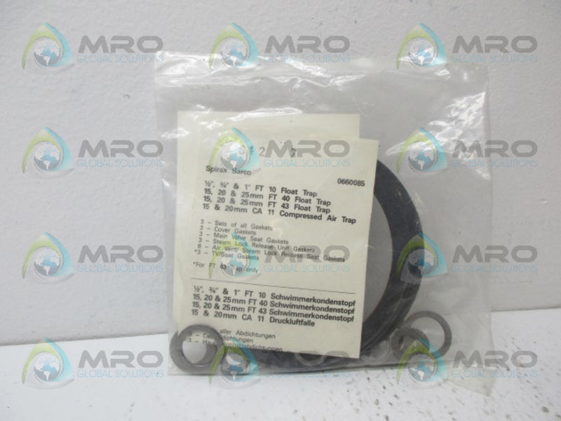SPIRAX SARCO 0660085 GASKET SET *NEW IN FACTORY BAG*