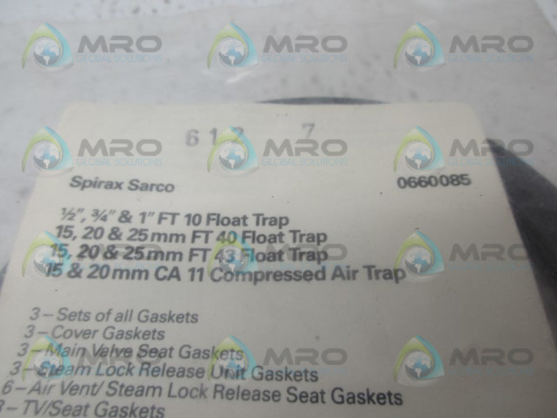 SPIRAX SARCO 0660085 FLOW TRAP COMPRESSED AIR TRAP *NEW IN FACTORY BAG*