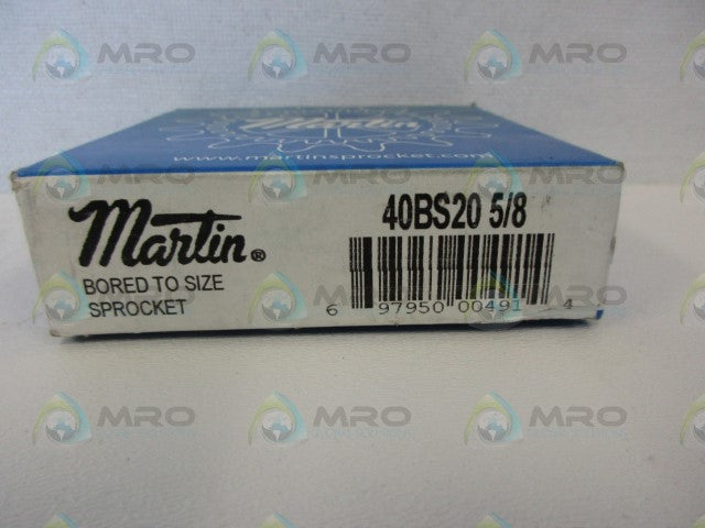 MARTIN 40BS20 SPROCKET 5/8'' *NEW IN BOX*