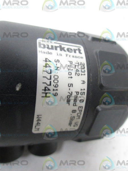 BURKERT 2031 A 15.0 EPDM VALVE *NEW*