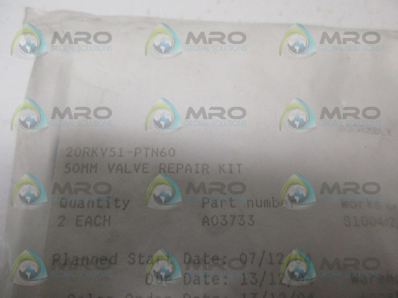 WORCESTER 20RKV51-PTN60 REPAIR KIT NSMP